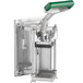 A white Garde heavy-duty wall mount vegetable dicer with metal and green parts.