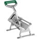 A Garde DM12 heavy-duty table mount vegetable dicer with a metal and green handle.