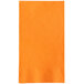 An orange rectangular Choice paper napkin.