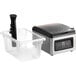 A Galaxy sous vide machine and container with a lid.