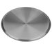 A close-up of a Vollrath stainless steel circular domed cover.