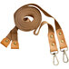 A brown leather Acopa Hazleton cross-back strap with metal clasps.