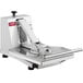 A white and silver Estella dual-heat tortilla press with a handle and a red label.
