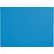 A blue rectangular cutting board with white background.