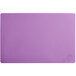 A purple rectangular polyethylene cutting board.