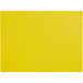 A yellow rectangular Choice polyethylene cutting board.