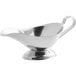 A silver Choice stainless steel gravy boat.