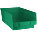A green Regency shelf bin.