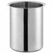 A stainless steel Choice bain marie pot with a lid.