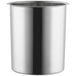 A silver stainless steel Choice 12 Qt. Bain Marie Pot with a lid.