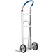 A Lavex hand truck with a blue handle.