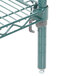 A Metro Metroseal 3 wire shelf with two metal posts.