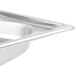 A Vollrath stainless steel decorative steam table pan in a super shape.
