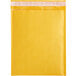 A yellow envelope with a white border.