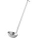 A stainless steel Choice Two-Piece Ladle with a long handle.