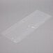 A clear plastic LK Packaging food bag on a white surface.