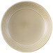 A white Dudson Harvest Norse china plate with a linen embossed design.