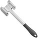 A Choice aluminum meat tenderizer with a black rubber handle.