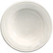 An International Tableware ivory stoneware bowl with a swirl design on the rim.