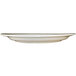 An International Tableware York ivory stoneware platter with an embossed rim.