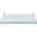 A Metroseal 3 wire grid shelf with retaining ledge on a white background.