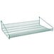 A Metroseal 3 wire shelf with a retaining ledge on a white background.