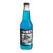 A blue bottle of Jones Berry Lemonade soda with a black label.