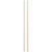 Two ivory melamine chopsticks with black lines.