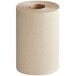 A roll of brown Pacific Blue recycled paper towels.
