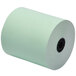 A close-up of a green Point Plus thermal paper roll.