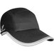 A black Headsweats cap with a white reflective stripe on the brim.