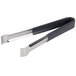 A pair of Vollrath Kool Touch tongs with black handles.
