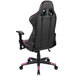 A purple and black Flash Furniture High-Back office chair with wheels.
