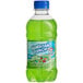 A green bottle of Hawaiian Punch Green Berry Rush juice.