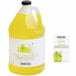 A jug of Narvon Dew Drop slushy concentrate with yellow liquid inside.