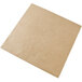 A square brown piece of Bagcraft Packaging EcoCraft deli wrap paper.