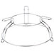 A chrome metal wire rack with handles for 6 GET 10 qt. bowls.