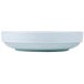 A white Thunder Group Blue Jade melamine bowl with a small rim.