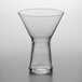 A Libbey Symbio martini glass with a cone-shaped bottom and white top.