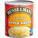 A white #10 can of Musselman's chunky apple sauce.