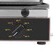 A black and white Cecilware electric panini grill with a thermometer.