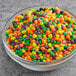 A bowl of colorful Nerds candy.