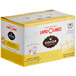 A white and yellow box of Land O Lakes Arctic White Chocolate Cocoa single serve cups.