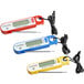 Three yellow and white AvaTemp digital folding probe thermometers on a counter.