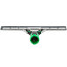 The Unger ErgoTec window squeegee with a green and black plastic handle.