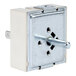 A metal square Vollrath Infinite Switch with a metal handle.