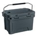 A grey CaterGator outdoor cooler with a handle.