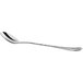 An Acopa Inspira stainless steel iced tea spoon with a silver handle and spoon.