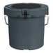 A grey plastic CaterGator cooler with a black lid and handle.