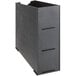 A black rectangular KleanTake countertop cabinet with two slots and a top lid organizer.